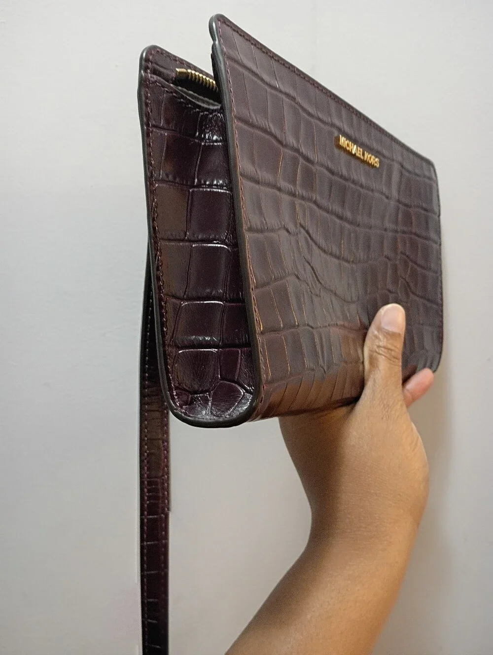 Michael Kors, NWOT, Women's, Crossbody Bag, Color Burgundy, Snap Closure